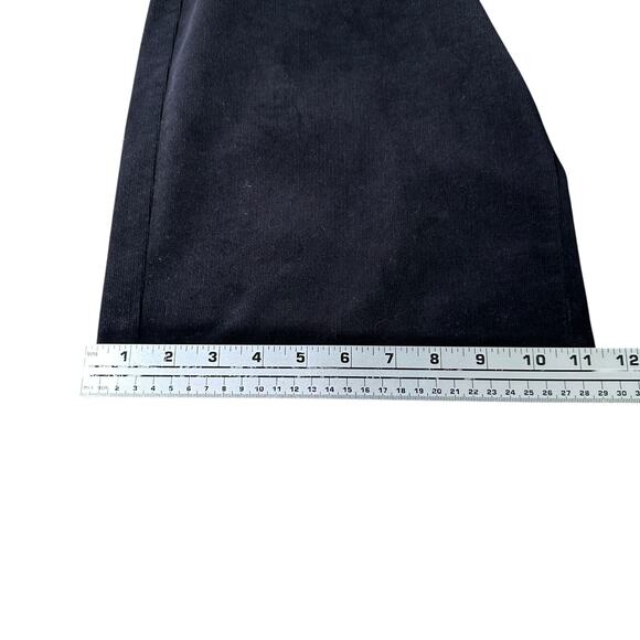 Eileen Fisher Wide Leg Corduroy Pants Women’s Medium Black Cotton Pockets READ - Picture 10 of 11